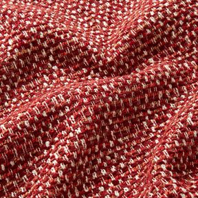 Bekledingsstof kleurrijke bouclé-look – bordeauxrood/creme, 