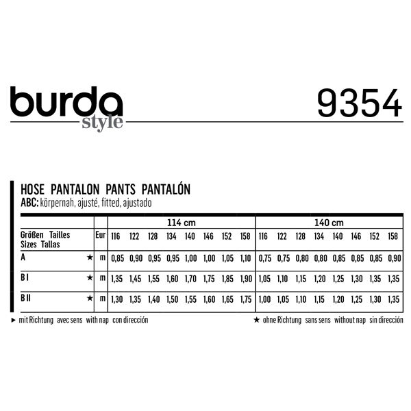 kinderbroek | short, Burda 9354 | 116 - 158, image number 6