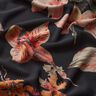 Crêpe chiffon bloemenschilderij – zwart,  thumbnail number 2