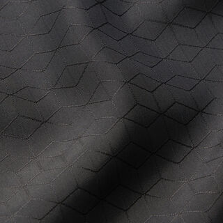 Voeringstof zigzag ruiten – zwart, 