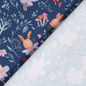 GOTS Katoenjersey Konijntjes feeën Digitaal printen – marineblauw,  thumbnail number 4