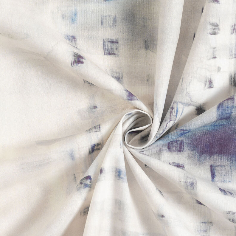 GOTS Katoenen batist Randstofruiten met kleurverloop | TCC x LOOKS by Wolfgang Joop – marineblauw,  image number 4