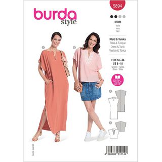 Jurk/Tuniek  | Burda 5894 | 34-44, 