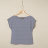 Katoenjersey smalle strepen – marineblauw/wit,  thumbnail number 6