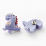 Knoop met oogje dino [ Ø20 mm ] – lila/rood,  thumbnail number 2