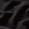 Broekstof stretch glitter krijtstreep – zwart/zilver metallic,  thumbnail number 2