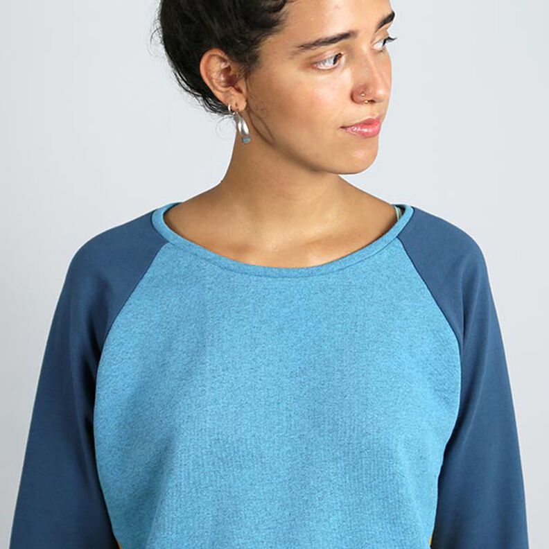FRAU LILLE - raglansweater met diagonale deelnaden, Studio Schnittreif  | XS -  XXL,  image number 5