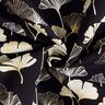 Decostof Jacquard Ginkgobladeren – zwart/goud,  thumbnail number 4