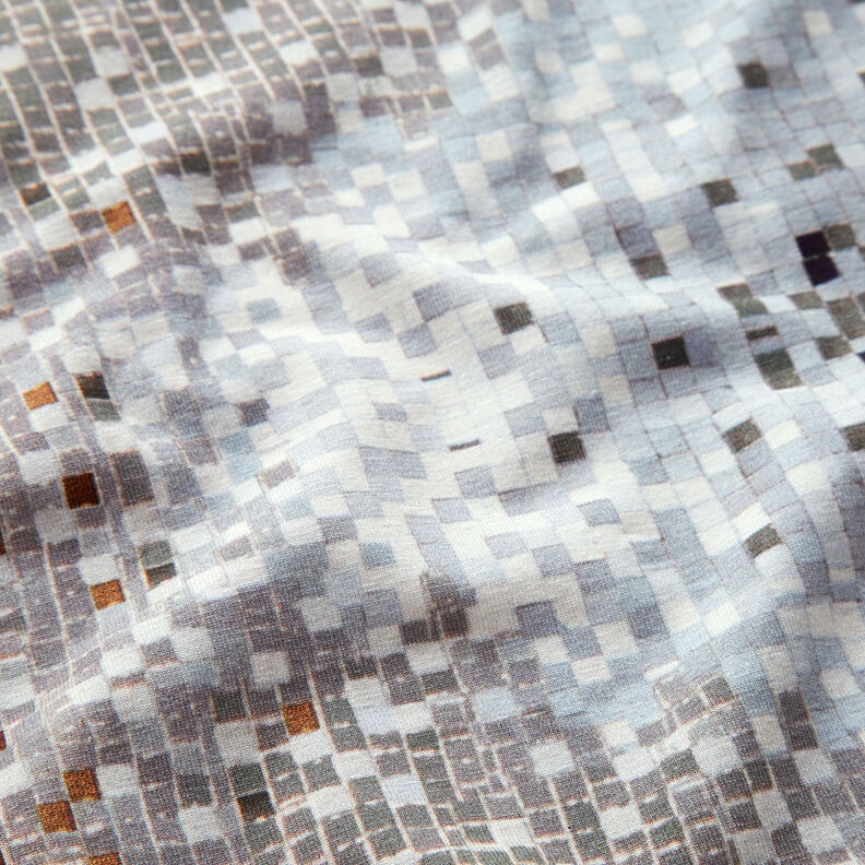 GOTS Katoenjersey Mozaïek | TCC x LOOKS by Wolfgang Joop – karamel/donkertaupe,  image number 3