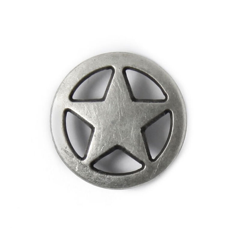 Metalen knoop Ster 1,  image number 1