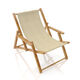 Outdoor Ligstoel stof Effen, 44 cm – beige,  thumbnail number 4