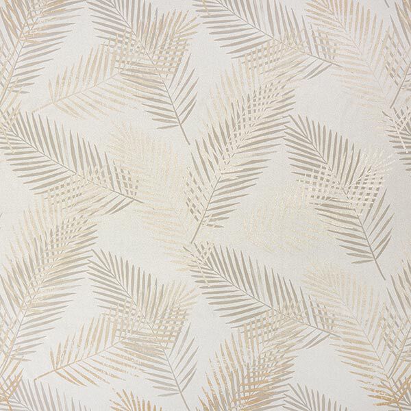 Verduisteringsstof palmtak metallic – beige/goud,  image number 1