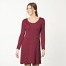 Bamboe Viscosejersey Effen – bordeauxrood,  thumbnail number 7
