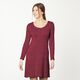 Bamboe Viscosejersey Effen – bordeauxrood,  thumbnail number 7