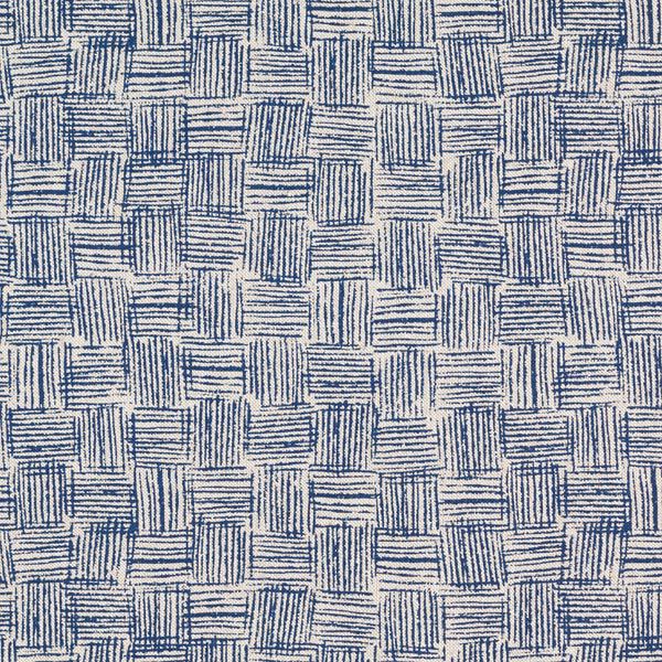 Decostof half panama Strepen – marineblauw, image number 1
