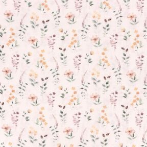 Mousseline/dubbel gehaakte stoffen wilde weide Digitaal printen – wit,  Mousseline/dubbel gehaakte stoffen wilde weide Digitaal printen – wit,