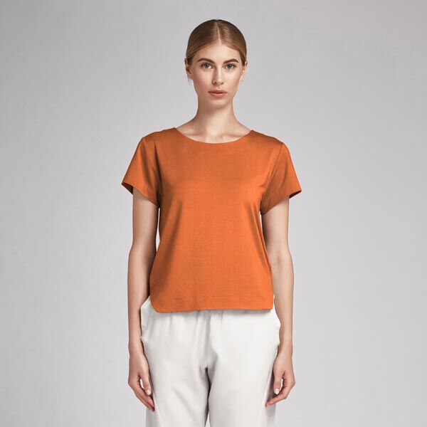 Katoenpopeline Effen – oranje,  image number 6