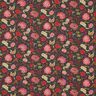 Viscosestof Paisley bloemen – anthraciet/vuurrood,  thumbnail number 1