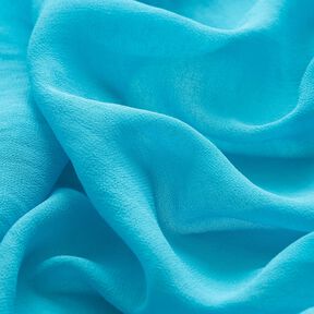 Crêpe chiffon Effen – turkoois, 