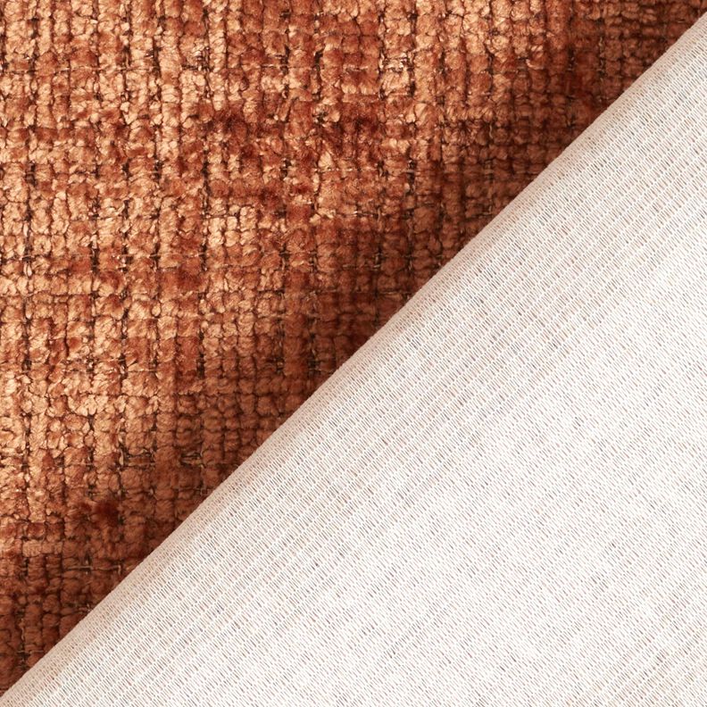 Bekledingsstof Chenille Effen – brons,  image number 3