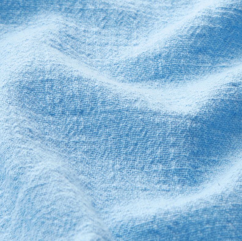 Katoenen stof linnenlook – lichtblauw,  image number 2