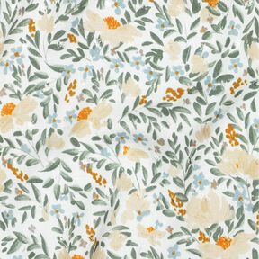 Viscosevoile dobby lenteweide digitale print – wit/lichtbeige, 