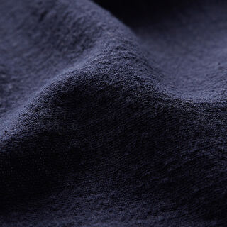 Katoenen stof Linnen look – nachtblauw | Stofrestant 60cm, 