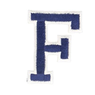 Applicatie letter F [ Hoogte: 4,6 cm ] – marineblauw, 