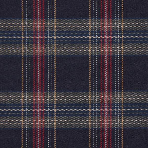 Schotse Ruit Stretch – navy/rood,  image number 1