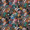 Decostof Half panama Muziekinstrumenten – zwart/pink,  thumbnail number 1