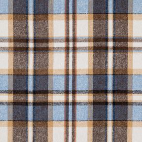 Mantelflanel geruit | Katia Fabrics – koningsblauw/zwartbruin, 