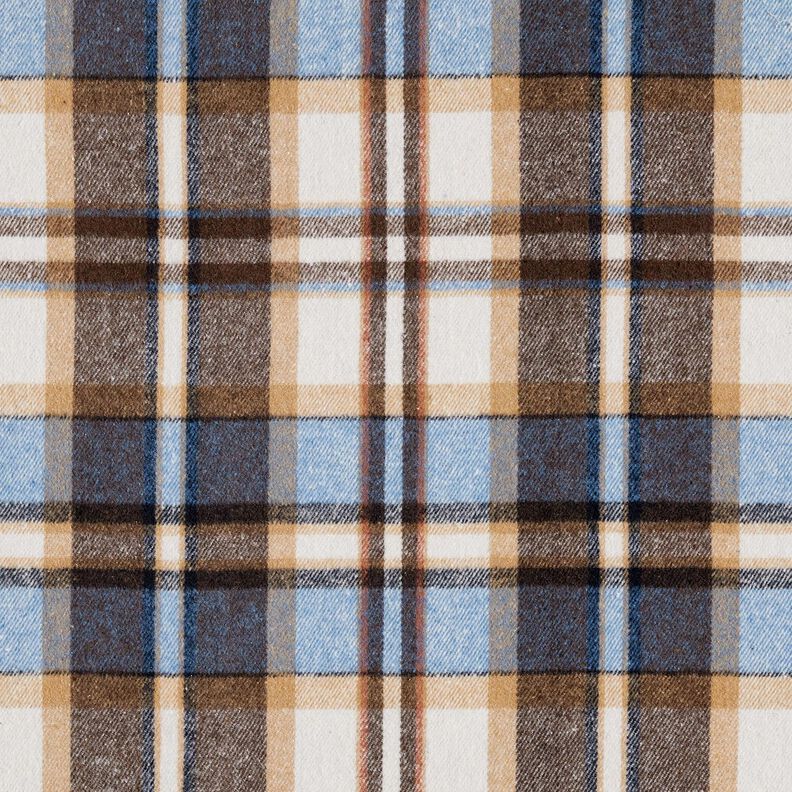 Mantelflanel geruit | Katia Fabrics – koningsblauw/zwartbruin,  image number 1