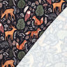 Sweatshirt geruwd Dieren in het bos Digitaal printen | Poppy Fabrics – nachtblauw,  thumbnail number 4