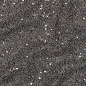 Tricot bouclé Pailletten Effen | Poppy Fabrics – grijs, 