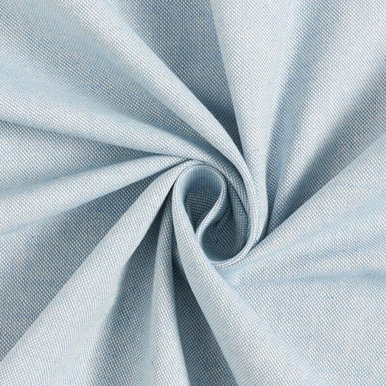 Decostof half panama Chambray gerecycled – lichtblauw/natuur,  image number 1