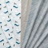 Decostof Half panama Dieren in ijs – babyblauw/wit,  thumbnail number 5