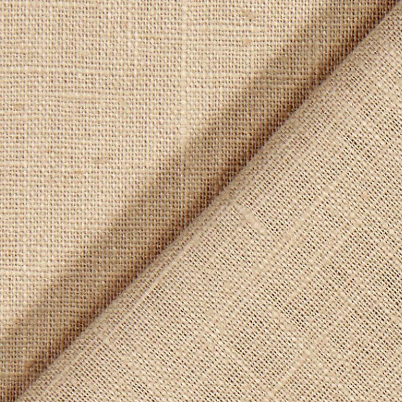 Linnen stof Ramee mix medium – amandel,  image number 4