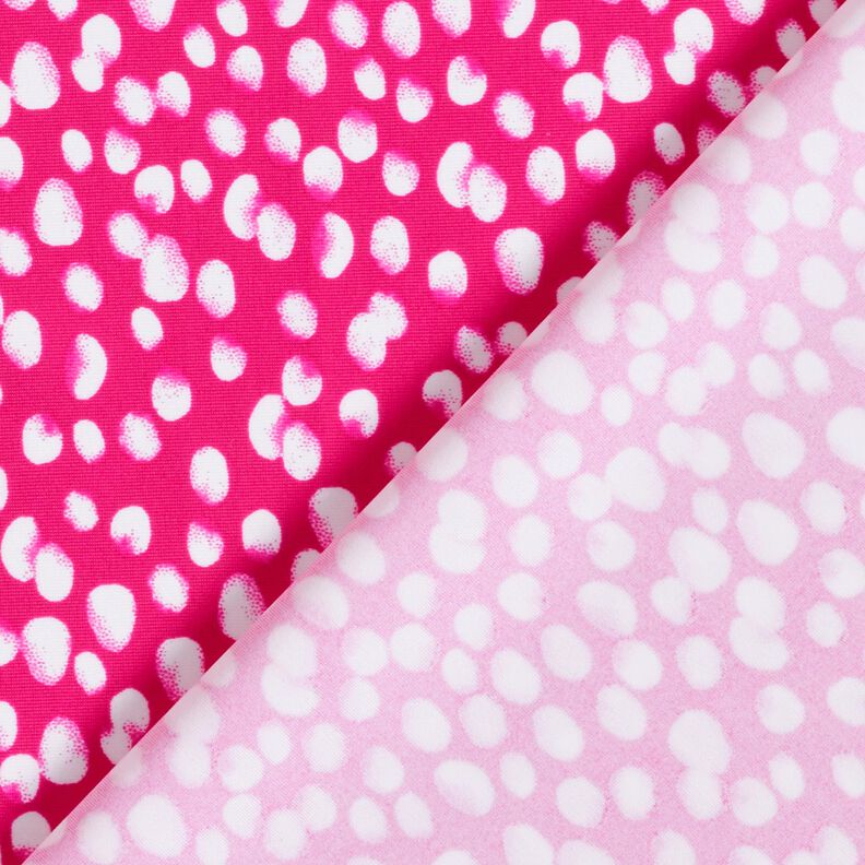 Badpakstof mini stippen – intens roze/wit,  image number 4