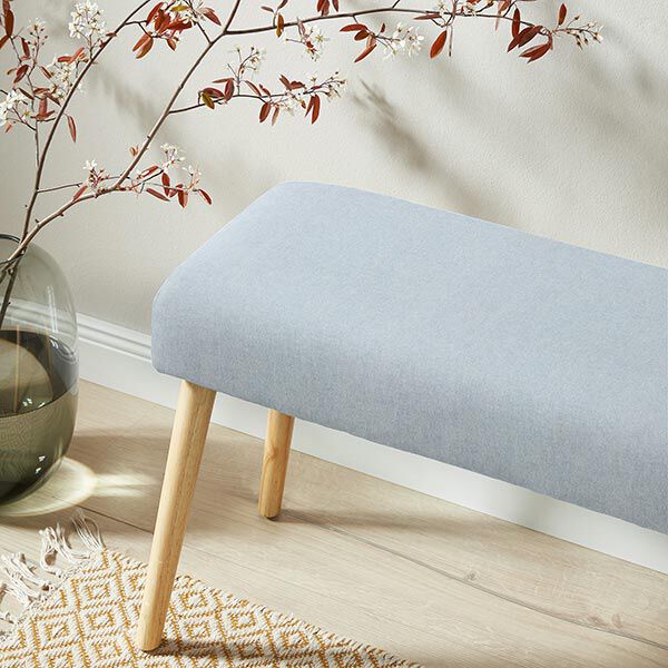 Decostof half panama Chambray gerecycled – lichtblauw/natuur,  image number 6