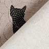 Decostof Half panama Katten – zwart,  thumbnail number 4