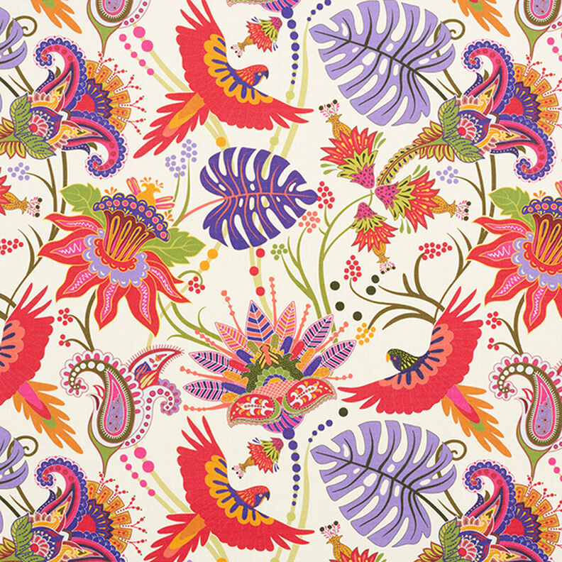 Outdoorstof Canvas flora en fauna – rood,  image number 1