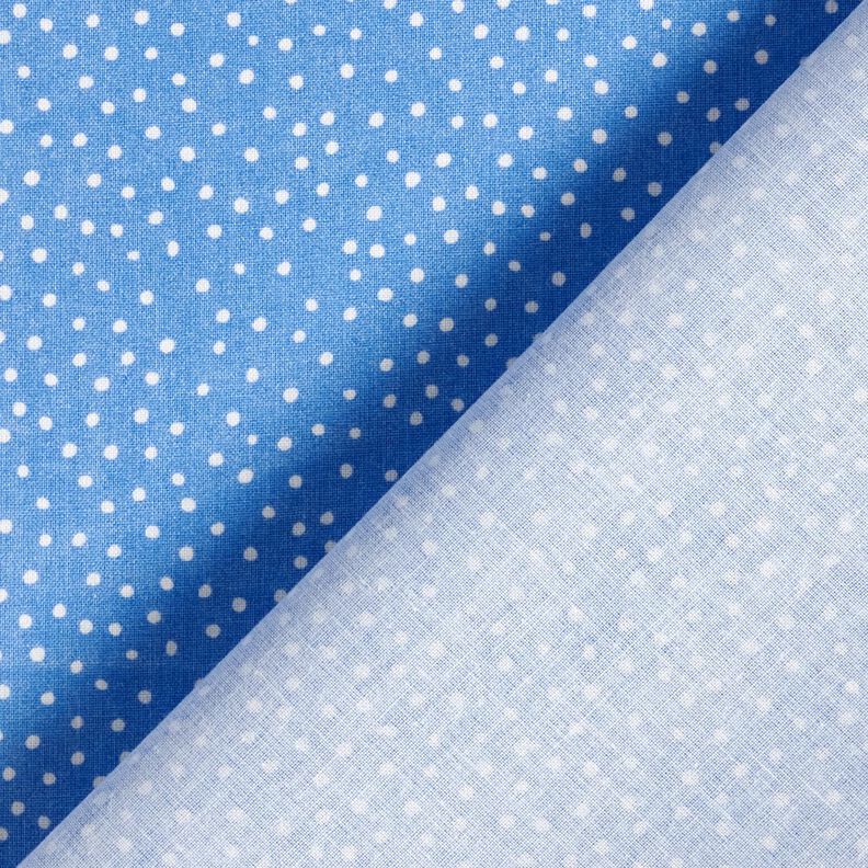 Katoenen stof Cretonne fijne stippen – blauw,  image number 4