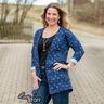 Katoenjersey gouden harten | Glitzerpüppi – indigo,  thumbnail number 5