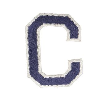 Applicatie letter C [ Hoogte: 4,6 cm ] – marineblauw, 