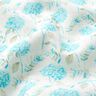 Linnenmix delicate hortensia's – ivoor/licht turkoois,  thumbnail number 2