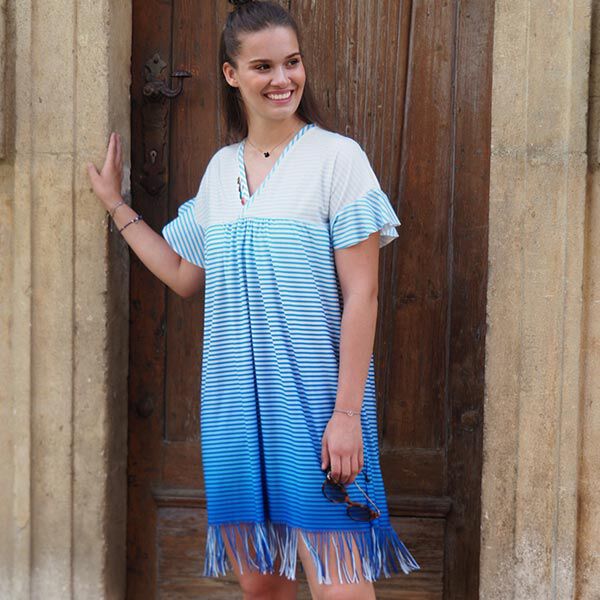 FRINGE ME Dip Dye Blue – blauw | Albstoffe | Hamburger Liebe, image number 9