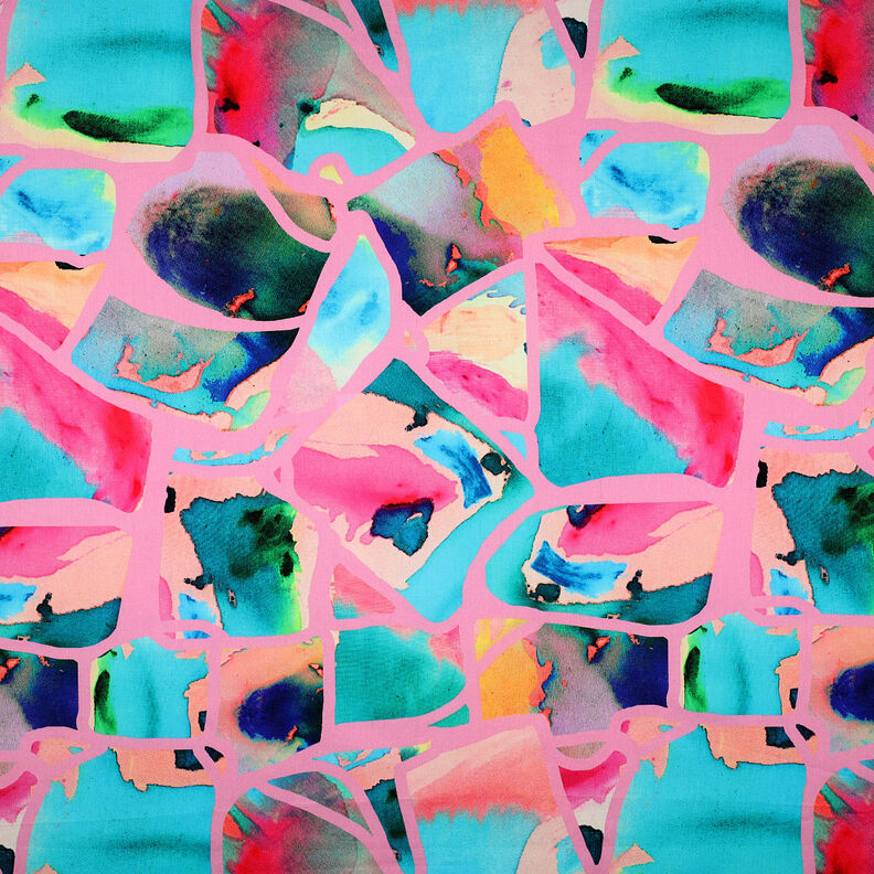 Katoensatijn Resonate Neon | Nerida Hansen – roze,  image number 1