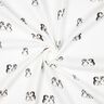 GOTS Mousseline/dubbel gehaakte stoffen Pinguïns Digitaal printen | Poppy Fabrics – ivoor/anthraciet,  thumbnail number 3