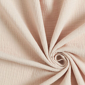 Mousseline/dubbel gehaakte stoffen – lichtbeige, 