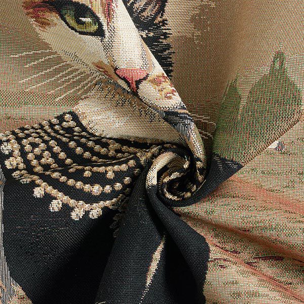 Panel Gobelin Elegante kat – donkerbeige/zwart,  image number 3